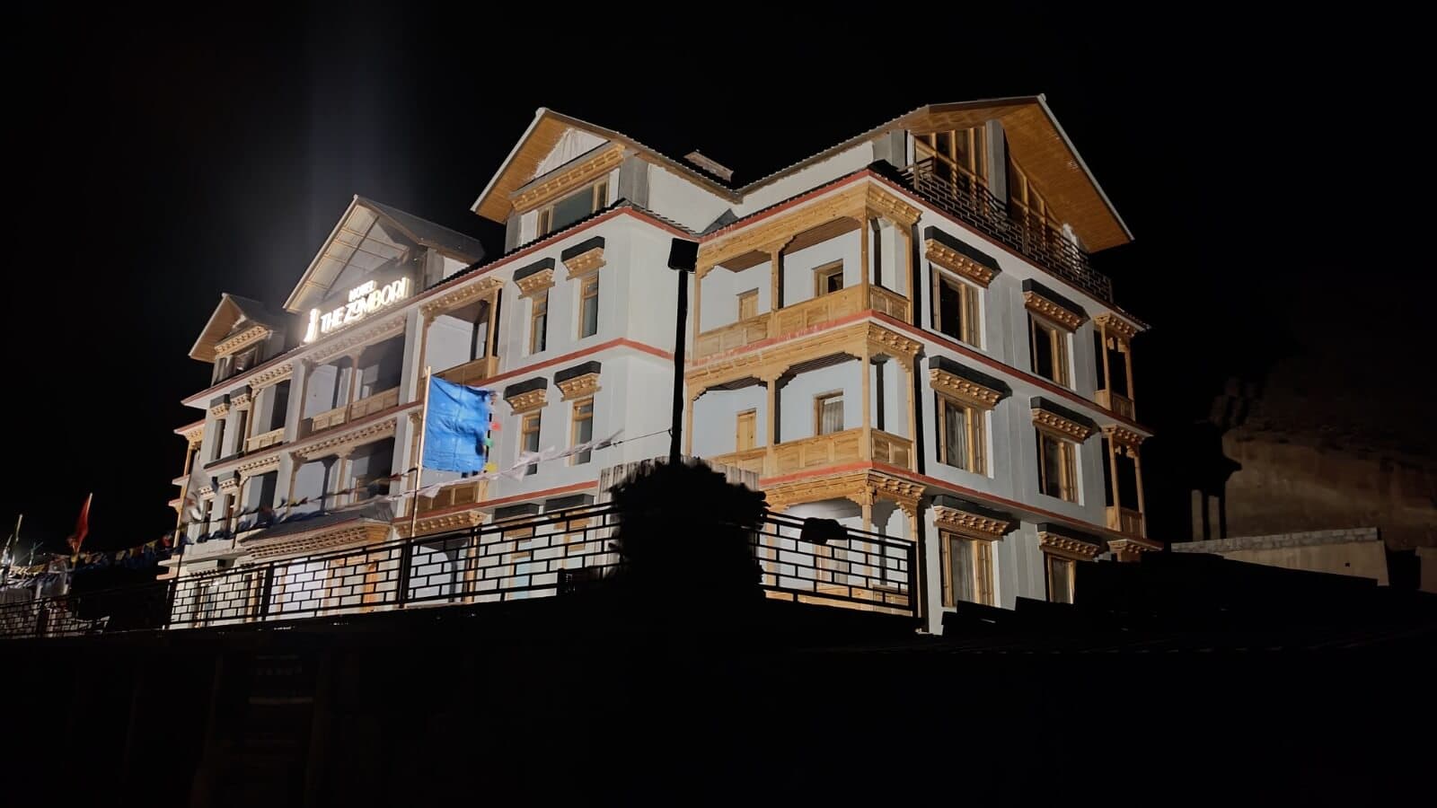 Modern Himalayan architecture details